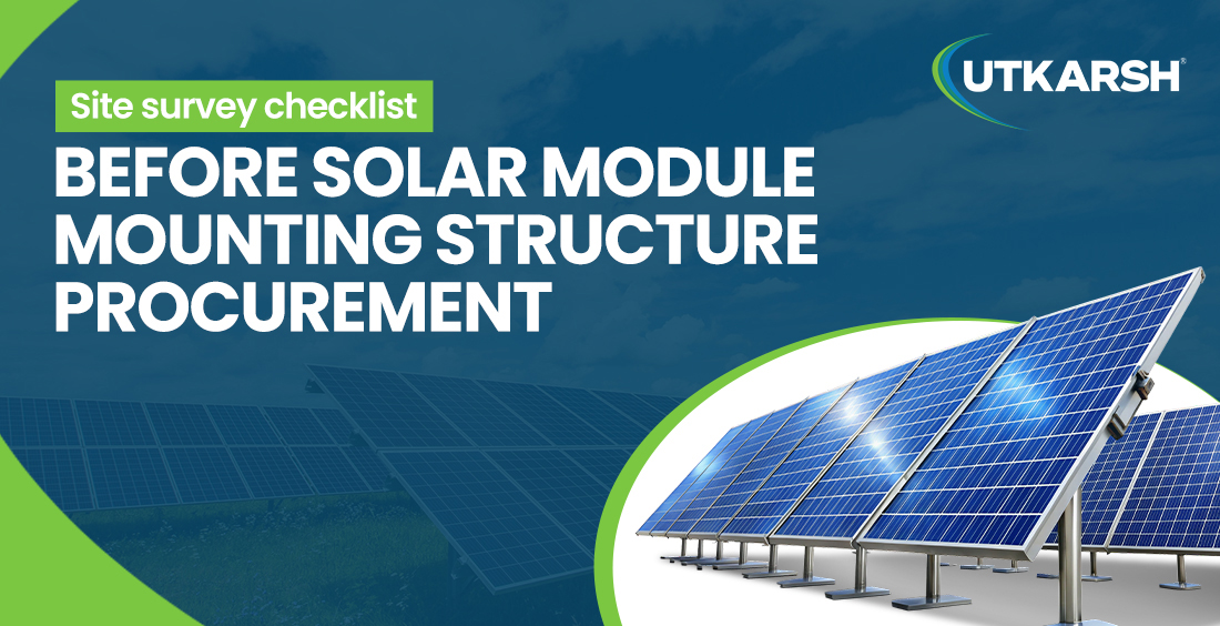 Site Survey Checklist Before Solar Module Mounting Structure Procurement image